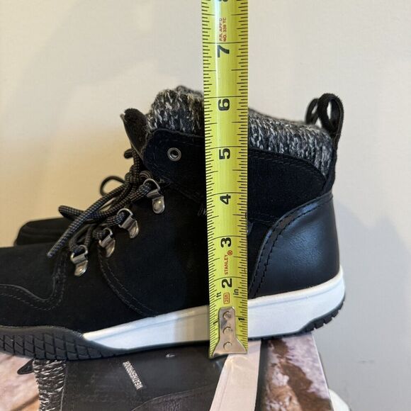 NIB Weatherproof Women's Size 10 Black Winter Boots Ruby Leather Suede Warm Read - Picture 3 of 9